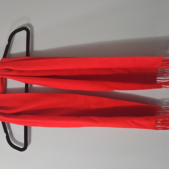 V. FRAAS Red Cashmink Scarf 11x56 - Picture 1 of 9